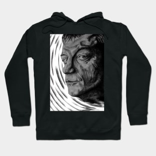 Mark E Smith pencil portrait Hoodie